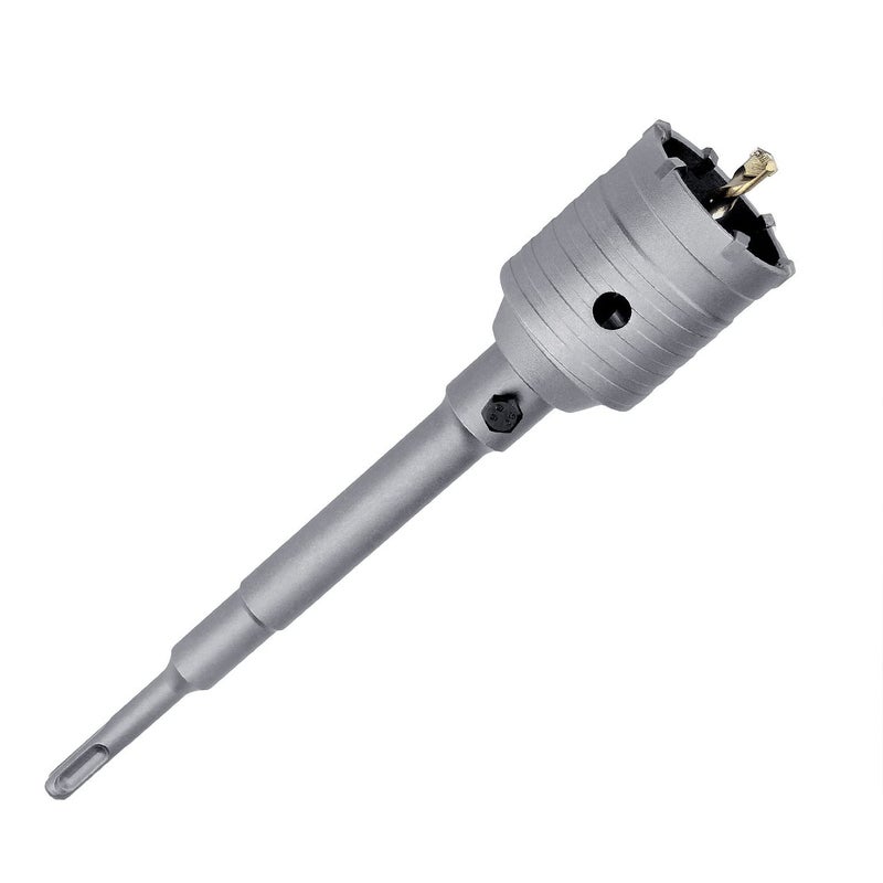 GUICGOC 35mm (1-3/8 inch) Concrete Hole Saw with 220mm SDS Plus Shank Connecting Rod, Tungsten Carbide Teeth (7.7mm x 4mm) Cement Hole Saw for Concrete Cement Brick Wall Stone (35mm (1-3/8 inch)) - Image 5